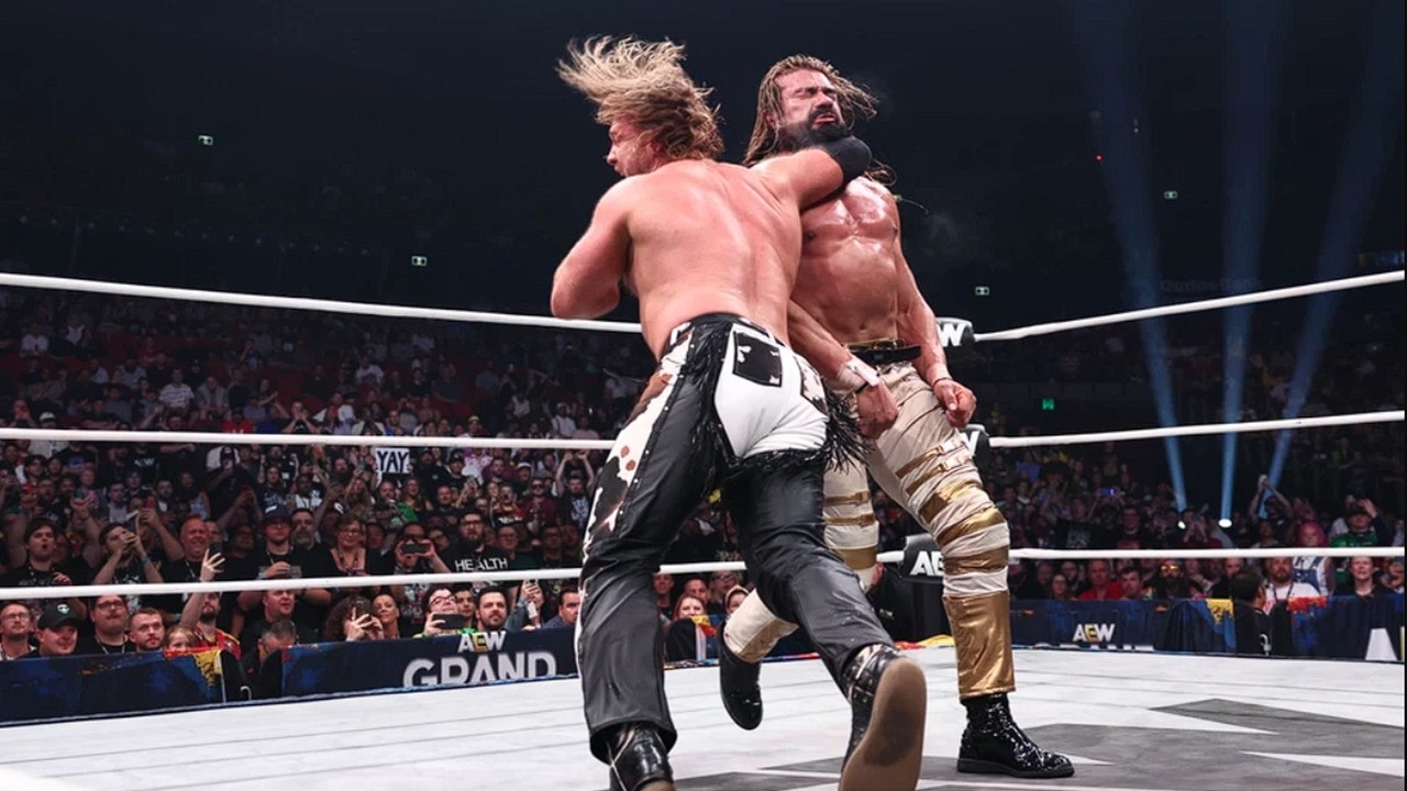 Hangman Adam Page vs Andrade El Idolo Grand Slam Australia 2026 Highlights