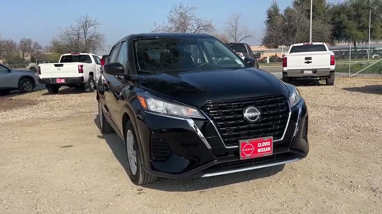 2024 Nissan Kicks Super Black Charcoal madera Visalia Fresno Financing Clovis Used stock Service Hi