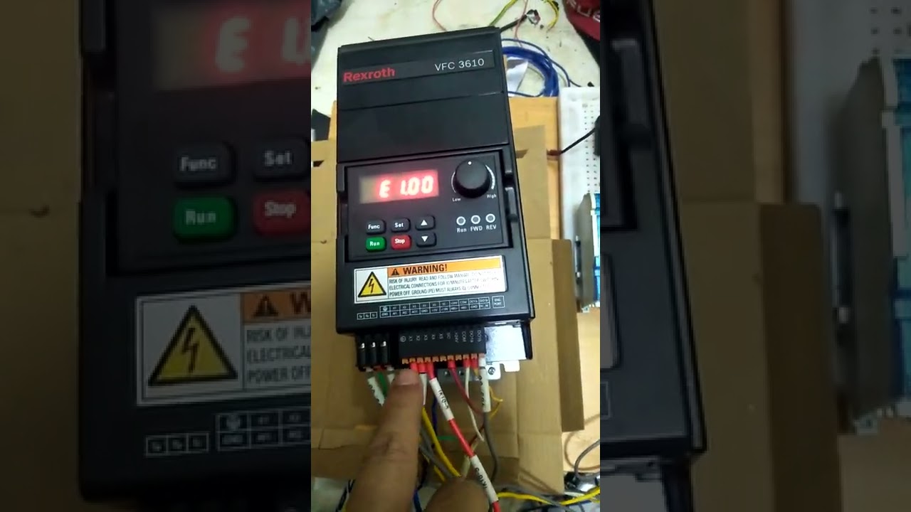 VSD Rexroth VFC3610 - Cài đặt chạy kiểu 3-wire mode 2 (kích xung)