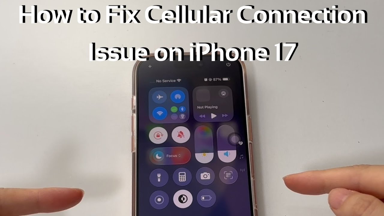 How to Fix Cellular Connection Issue on iPhone 17 | No Service or Dropping Calls
