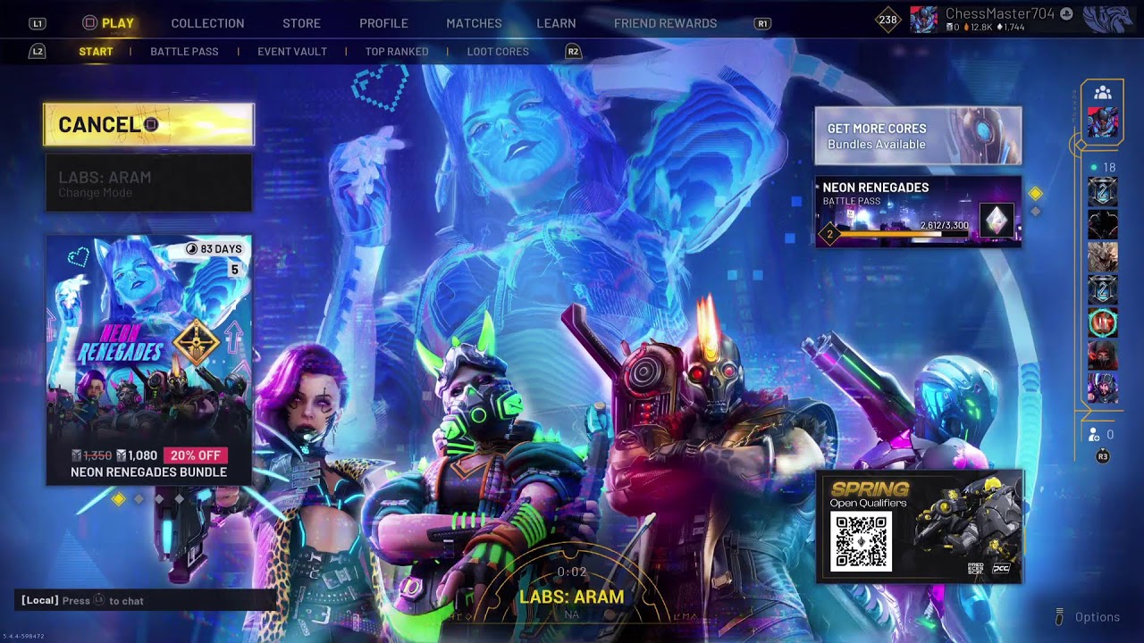 Squash Games: Predecessor Patch 1.1.2 Aram Day One