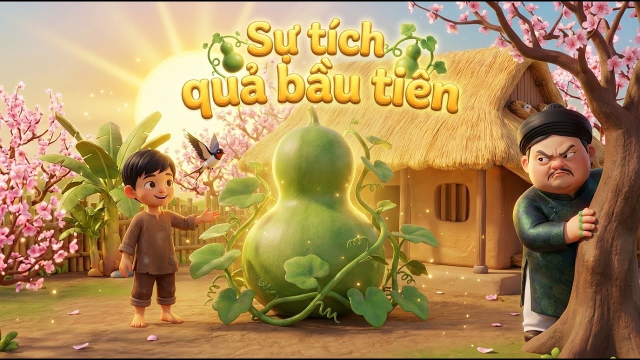 Sự Tích Trái Bầu Tiên | Cổ Tích Việt Nam 3D | Ngày Xửa Ngày Xưa | The Legend Of Magic Gourd