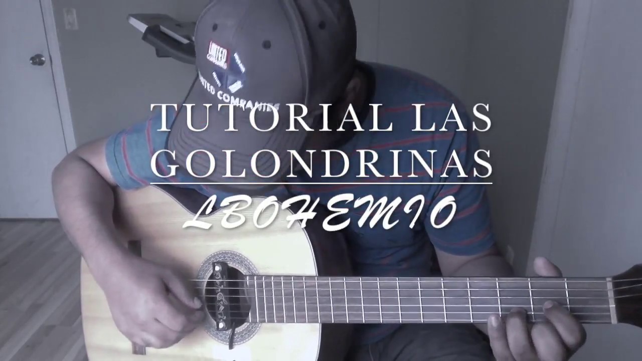 Las Golondrinas tutorial con tablatura para guitarra clásica.
