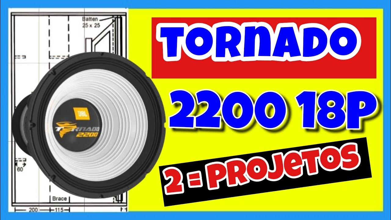 Tornado 18SWT-2200 Projeto Grátis 18 Polegadas Projeto frontal , projeto Invertido Euclides @Kiak X Projetos acústicos