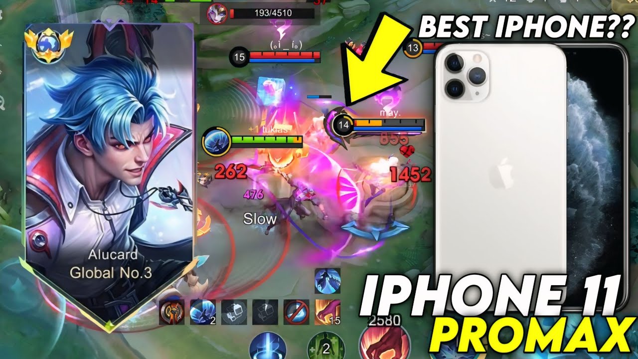 Тест iPhone 11ProMax ML: агрессивный Alu!! В рейтинговой игре!! (Обязательно к просмотру😱) - Лучш...