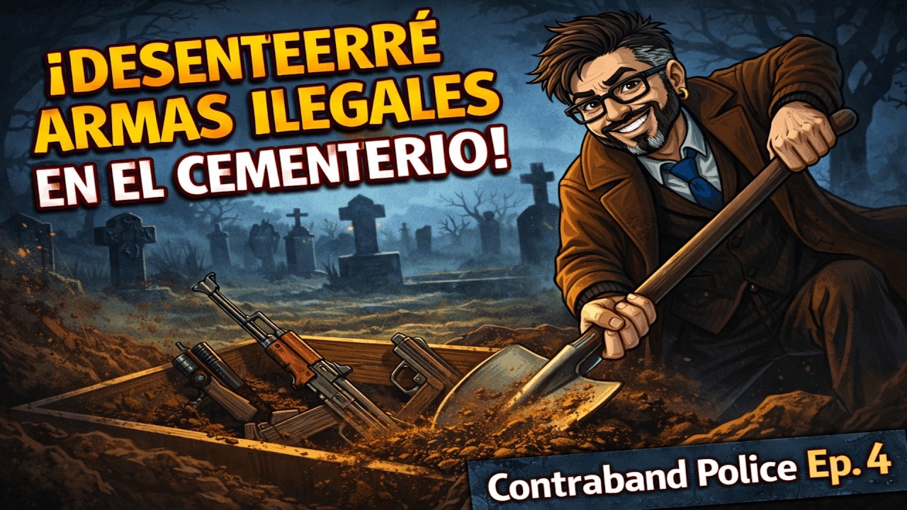 ¡DESENTERRÉ ARMAS ILEGALES EN EL CEMENTERIO! Contraband Police Ep 4