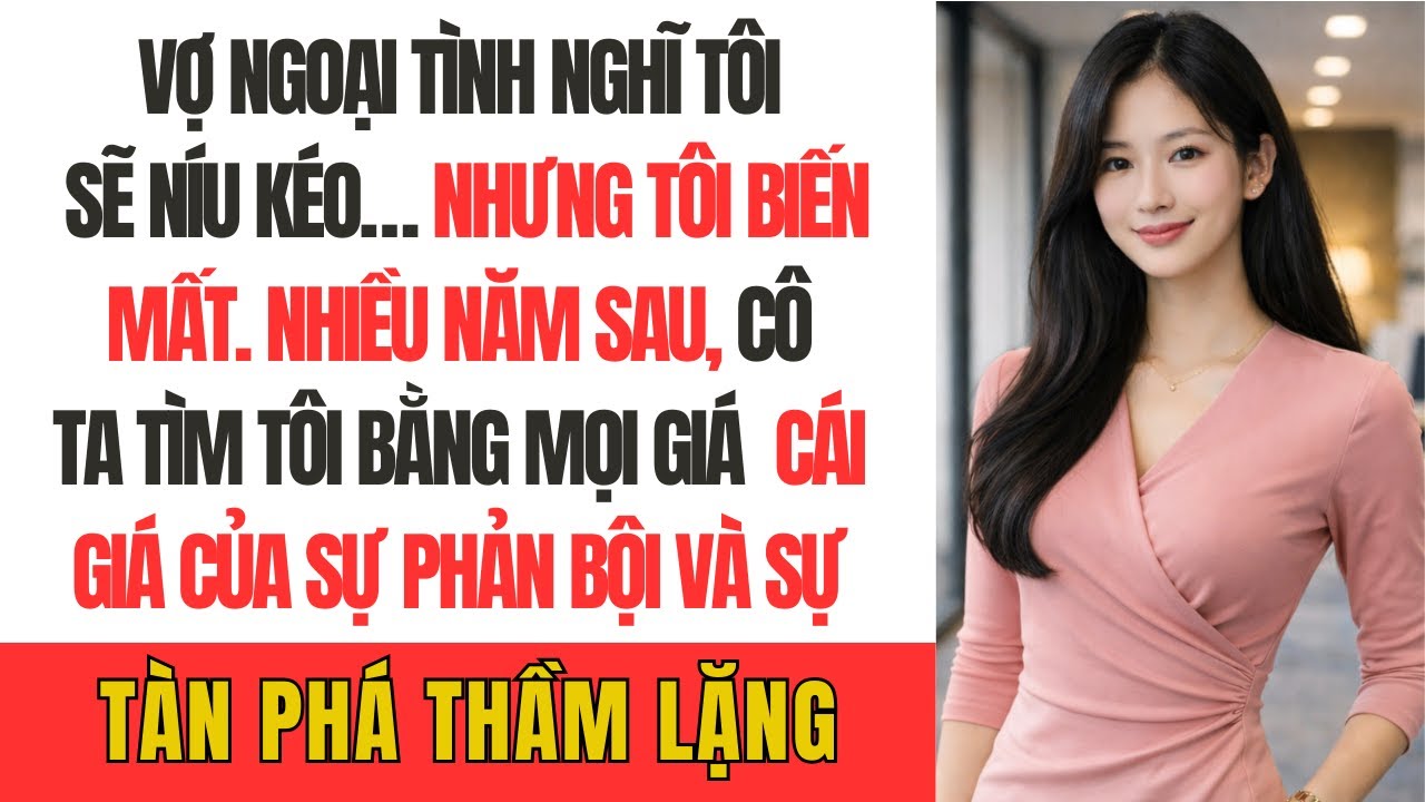 Vợ ngoại tình nghĩ tôi sẽ níu kéo… nhưng tôi biến mất. Nhiều năm sau, cô ta tìm tôi bằng mọi giá”