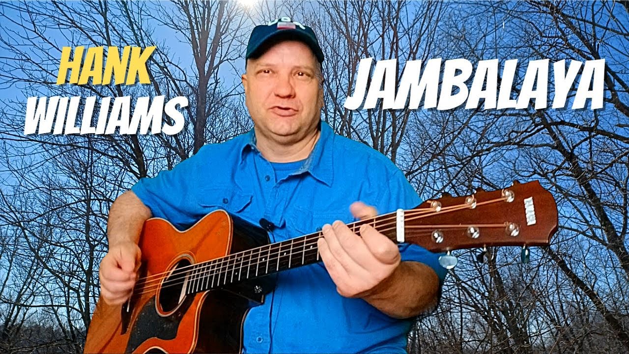 Hank Williams Jambalaya Guitar Lesson [Easy Two Chord Song]