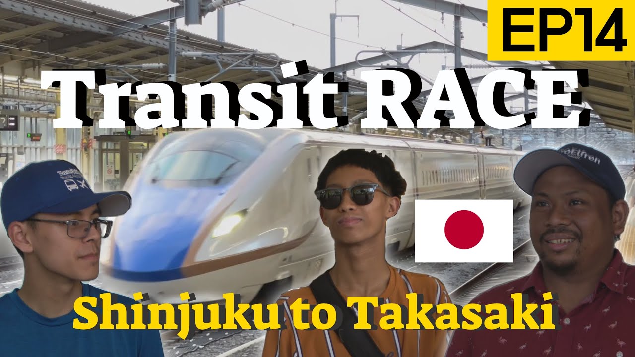 We Race Each Other On The Shinkansen! (新宿から高崎まで新幹線で): Transit RACE EP14 【トランシットレース 】
