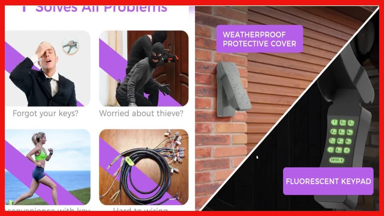 Wireless Garage Door Keypad For Secure Keyless Access And Everyday Convenience