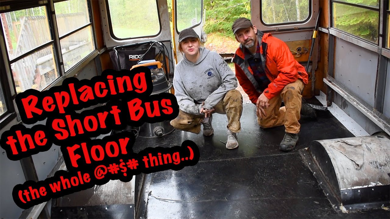 Replacing a Short Bus Floor (and crossmembers) in a Skoolie Conversion