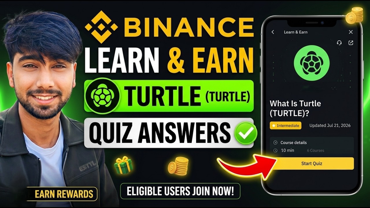 (TURTLE) Quiz Answers | Binance learn and earn new offer | Earn Crypto Rewards