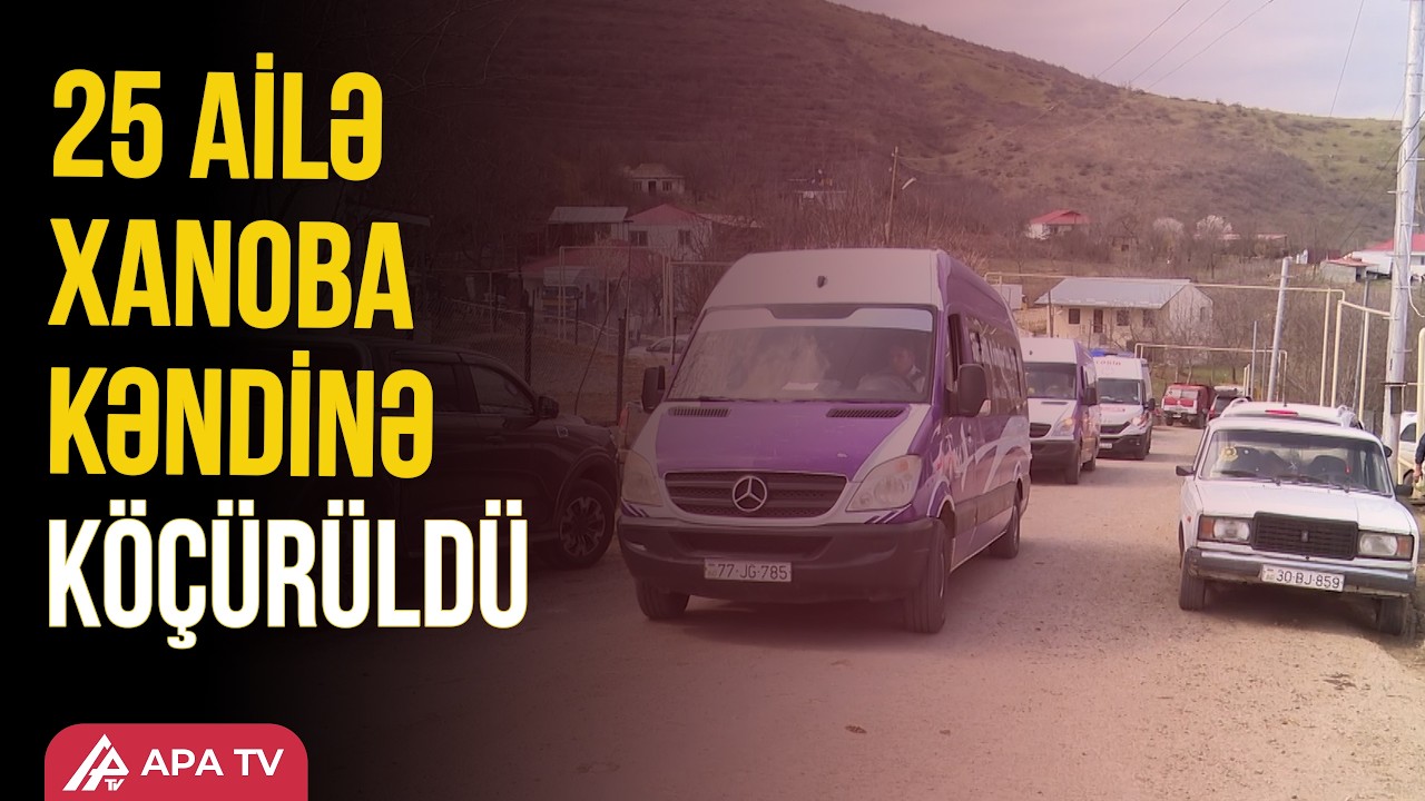 Xocavəndin Xanoba kəndinə ilk köç baş tutdu  | APA TV