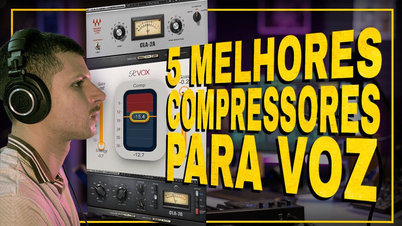 5 MELHORES COMPRESSORES PRA VOZ / MIXANDO UM VOCAL DE TRAP