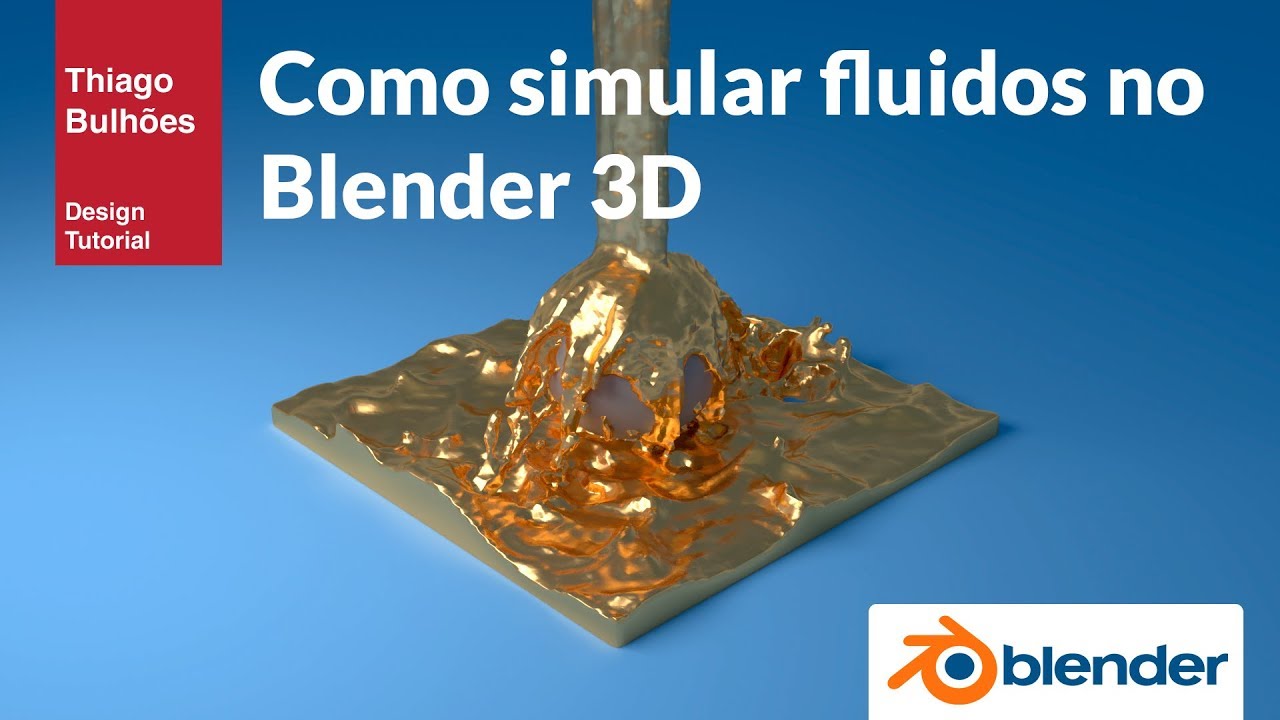 Como simular Fluidos, líquidos ou água no Blender 3D - Tutorail
