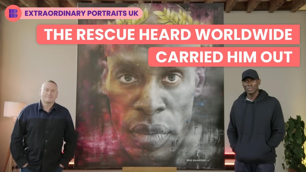 Hero Who Carried Protester Gets Portrait Painted | Extraordinary Portraits UK