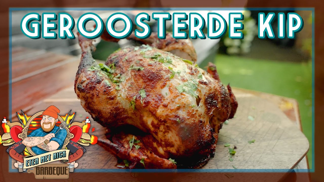 Geroosterde Kip van het spit! | EtenmetNick | BBQ
