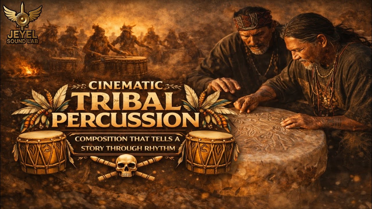 Cinematic Tribal Percussion Composition That Tells a Story Through Rhythm