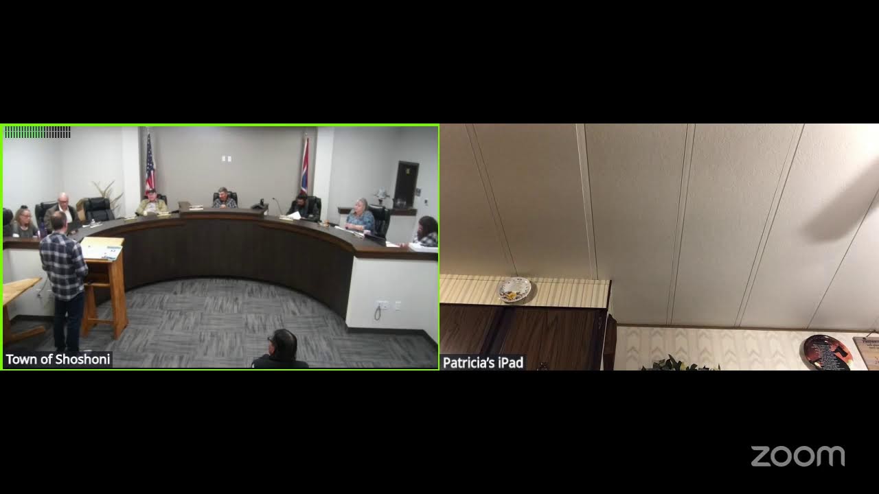 Town of Shoshoni's Public Meeting 1-13-26