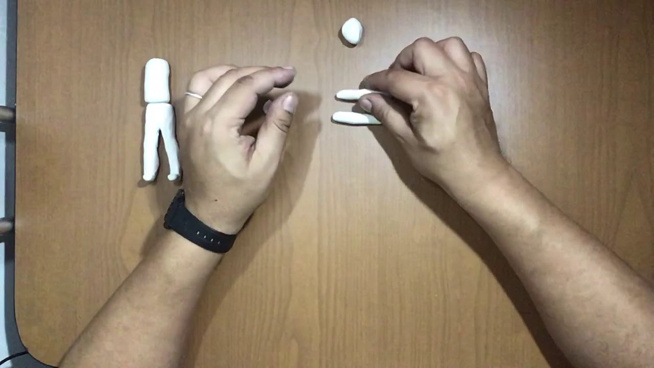 Clay Human Figure Model