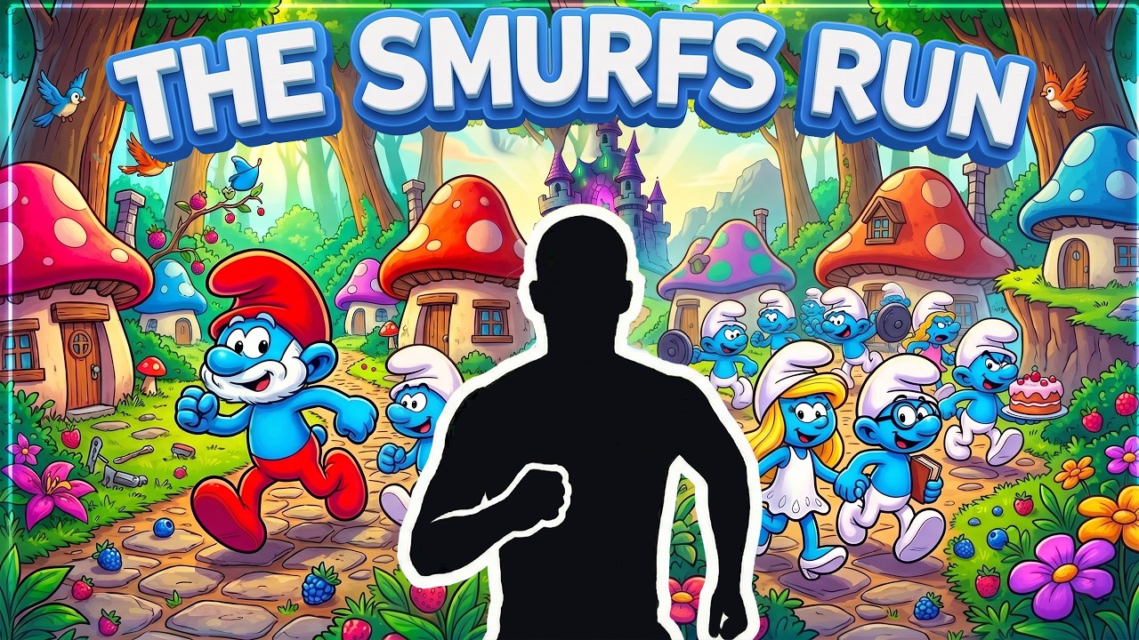 Immersive Interactive Warm Up / The Smurfs Run / Fitness Gamification - Episode 29