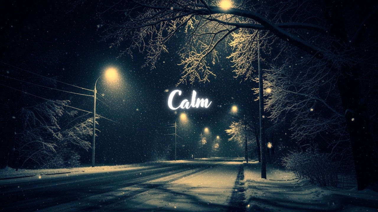 Close your eyes, the snow is falling