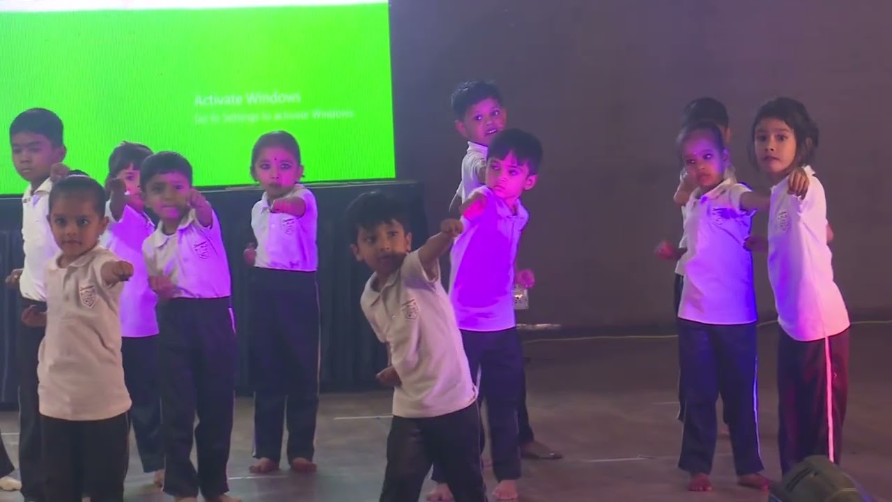 basic kick punch by PRESCHOOL students