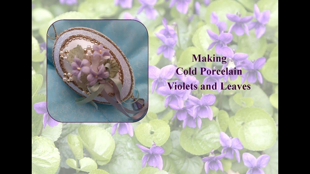 Making Cold Porcelain Violets and Leaves