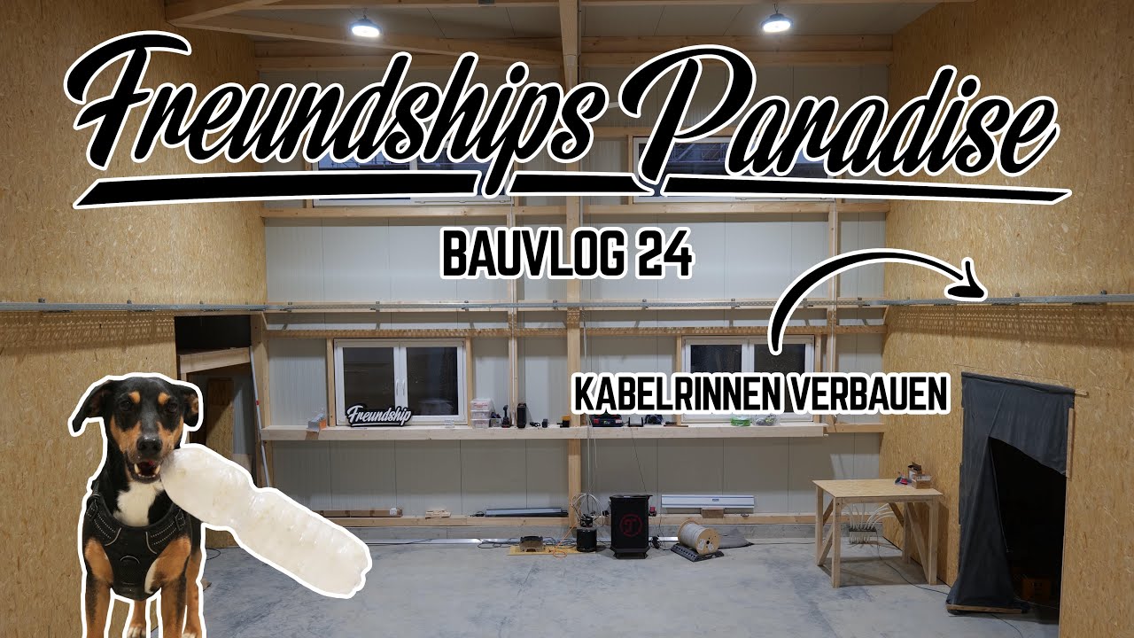 🚧Endlich wieder selber schrauben! 🤩 Die ersten Kabelrinnen werden in der Halle verlegt! Bauvlog 24