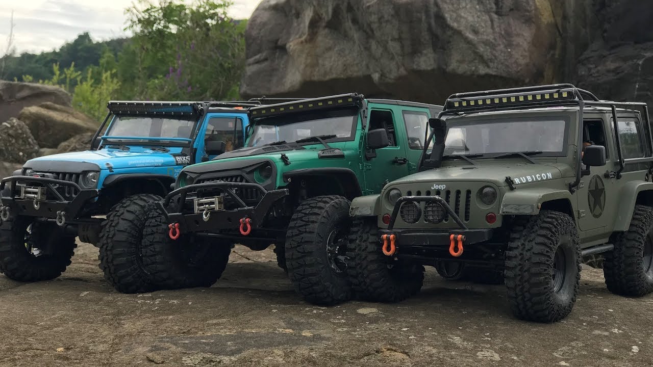 TRX-4 | SCX10(CJ10) | RCModelex | 3 Rubicon JK rock Trails