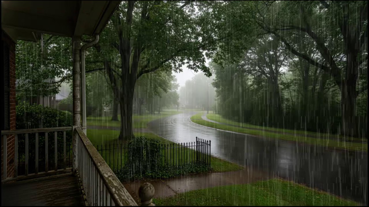 Calm Woodland Rain Sounds at Evening | Natural Ambience for Restful Sleep