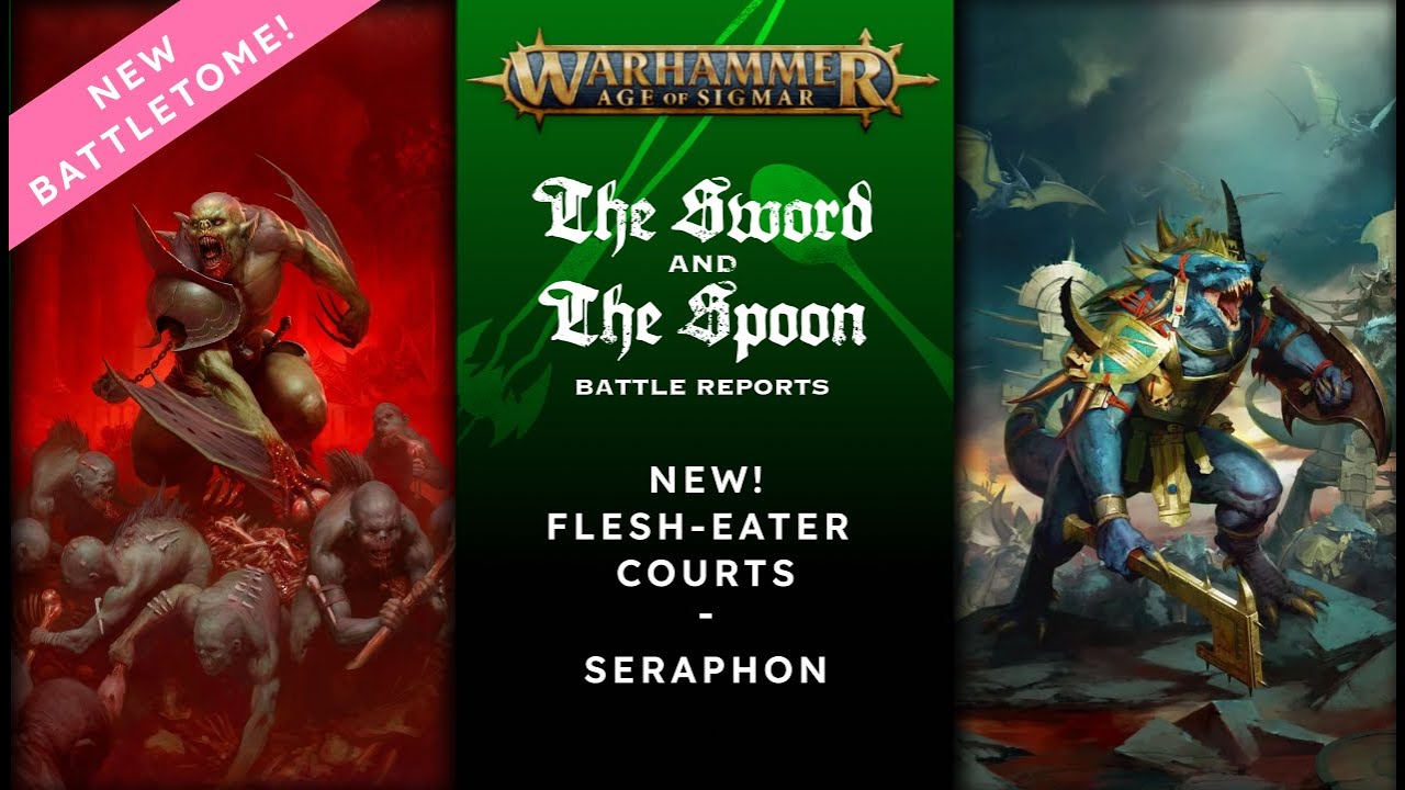 NEW Flesh-Eater Courts v Seraphon #games #warhammercommunity  #adwip