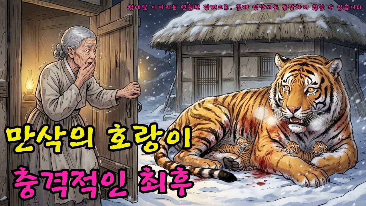 [오열주의] 한밤중 찾아온 만삭의 호랑이를 거둔 늙은 과부의 최후| 야담 | 야사 | 전설 | 민담 | 설화 | 옛날이야기 l 오디오북
