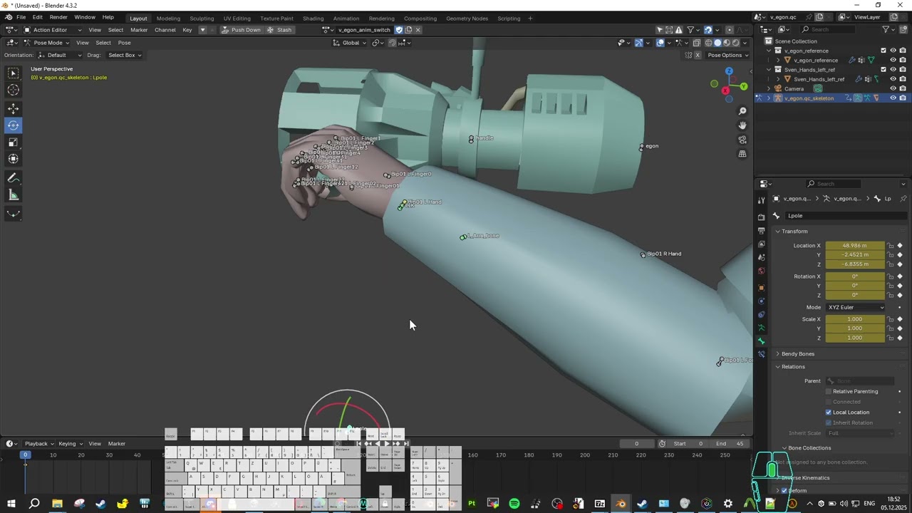 Simple animation with Blender IK (Goldsource)