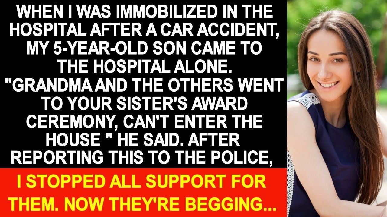 Parents left my 5-year-old son alone and went out while I was in the hospital, so I rang police and…