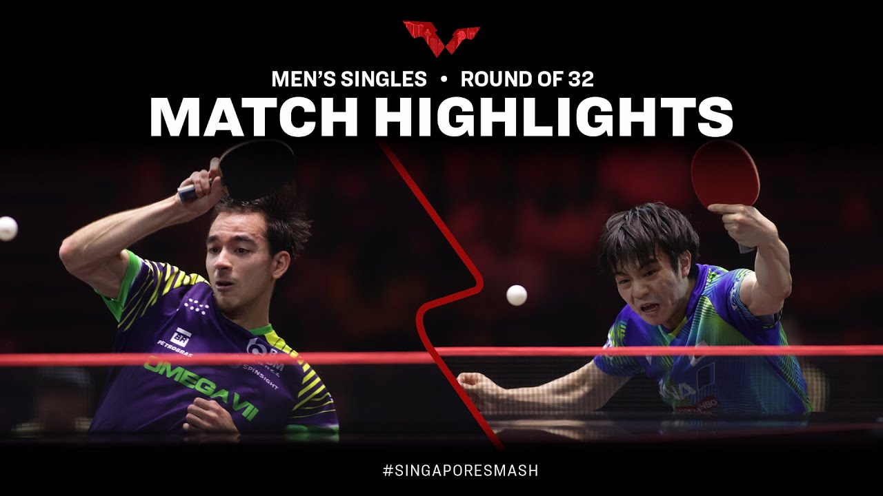 Hugo Calderano vs Yukiya Uda | MS R32 | Singapore Smash 2023