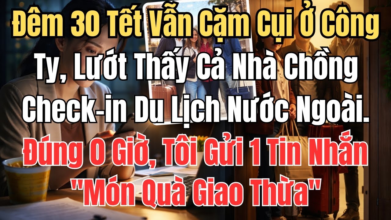 Đêm 30 Tết Vẫn Cặm Cụi Ở Công Ty, Lướt Thấy Cả Nhà Chồng Check-in Du Lịch Nước Ngoài. Đúng 0 Giờ, Tô