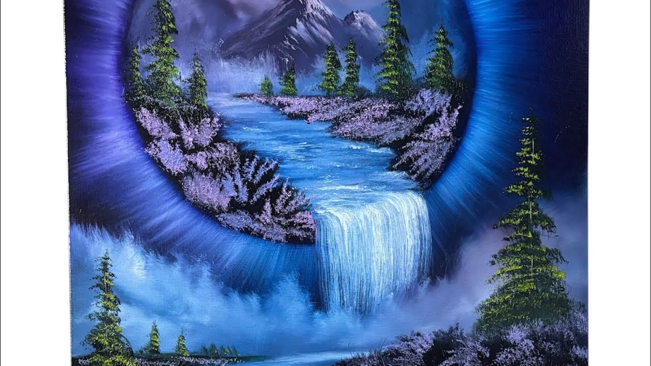 How to paint a PORTAL Oil Painting 641 Bob Ross Style RelaxingASMR