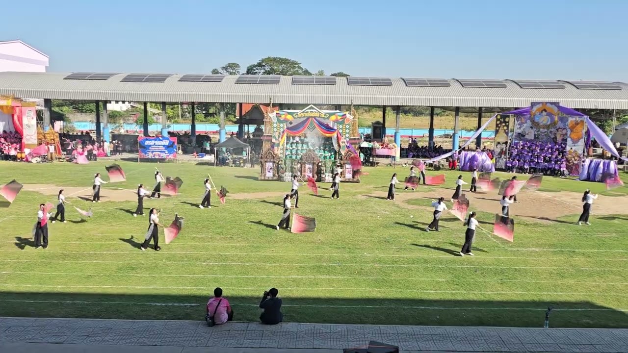 การแสดงพิธีเปิดงานสรกิจเกมส์ครั้งที่ 60 โรงเรียนหนองแค 