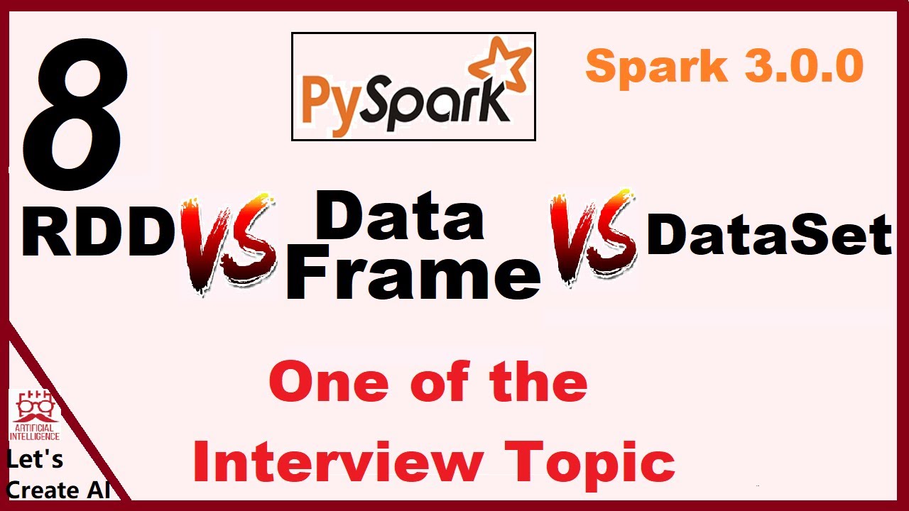 rdd dataframe and dataset difference || rdd vs dataframe vs dataset in spark || Pyspark video - 8