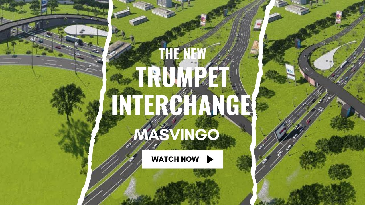 Construction of a trumpet interchange (a 'flyover') is underway in Masvingo Urban