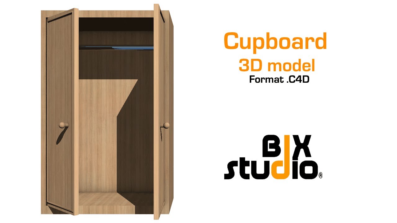 Cupboard - C4D model + [FREE DOWNLOAD] | BIXstudio