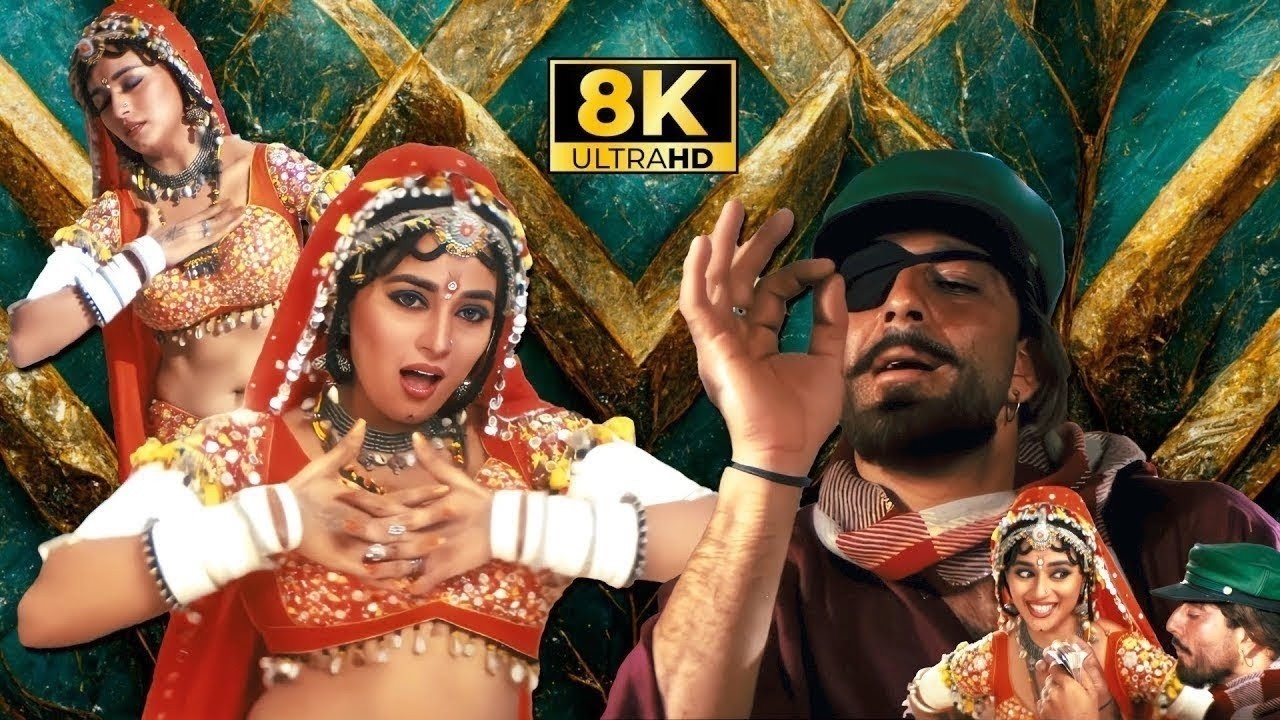 Choli Ke Peeche Kya Hai - 8K UHD | Sanjay Dutt & Madhuri Dixit | Alka Yagnik, Ila Arun | Hit Song