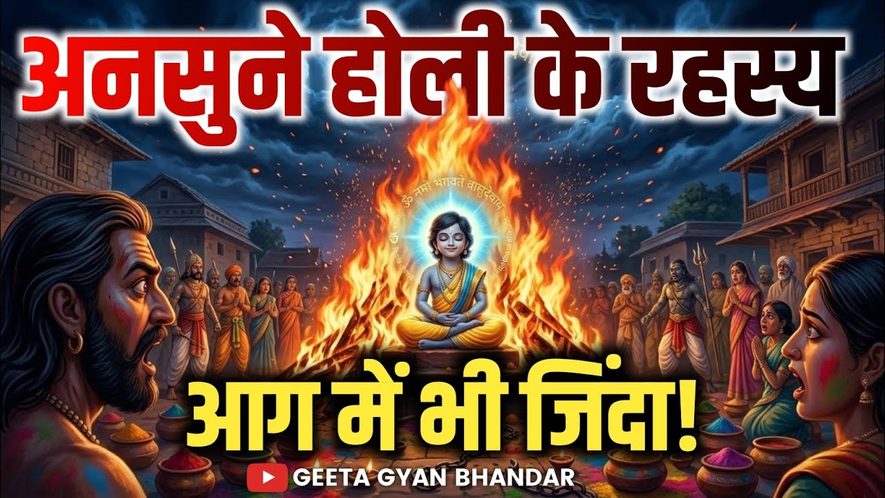 होली क्यों मनाई जाती है? प्रह्लाद और होलिका की सच्ची कहानी | Holi Story Explained | GeetaGyanBhandar
