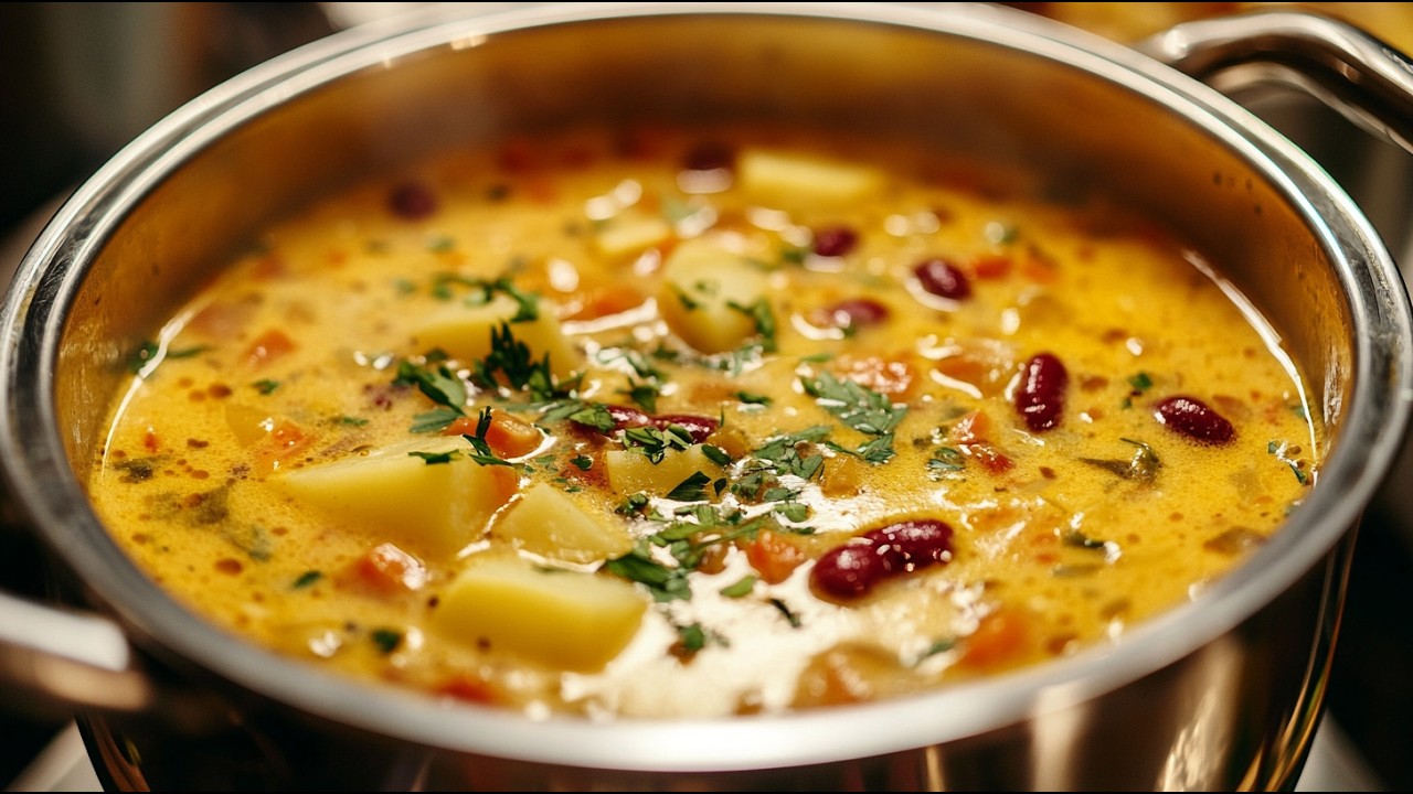 Вы будете готовить этот фасолевый суп все лето! Дешево и невероятно вкусно