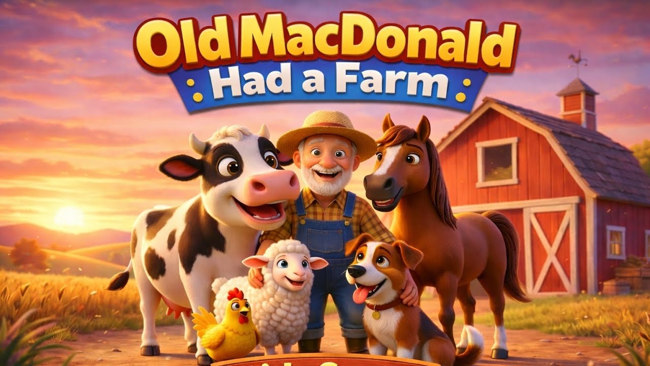 Old MacDonald Had a Farm 🐄🐑🐔 | Kids Songs in 3D Animation | Nursery Rhymes for Children 