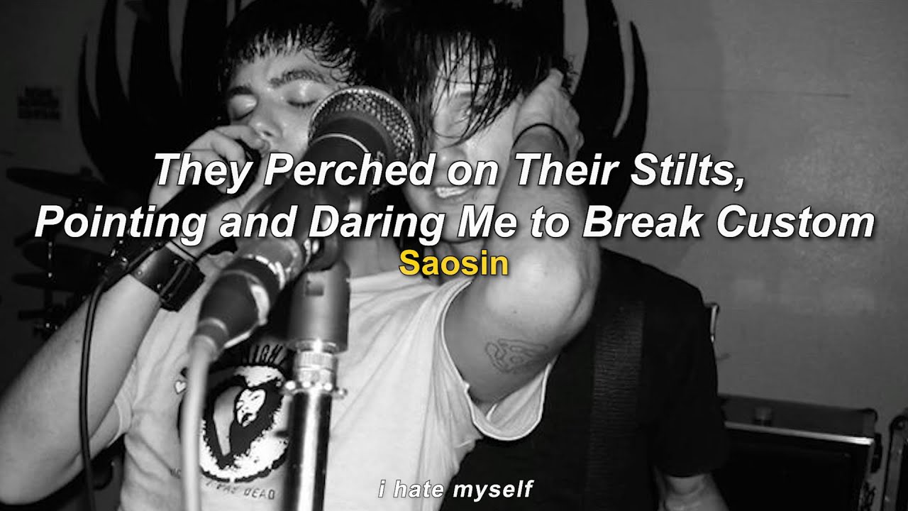 Saosin - They Perched on Their Stilts, Pointing and Daring Me to Break Custom (lyrics & subtitulado)