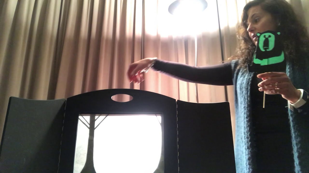 Usando un kamishibai - Opción 4 - Teatro de sombras