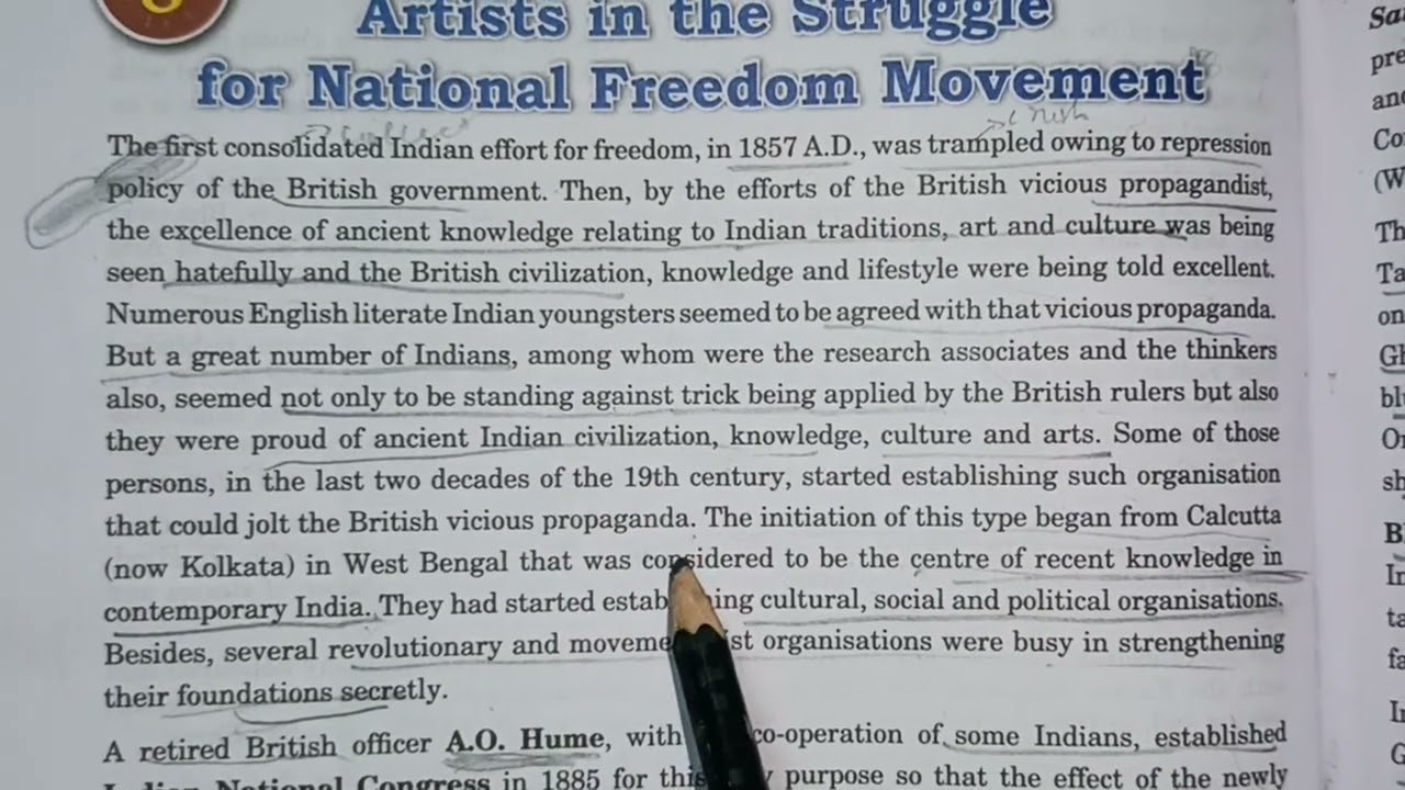 Contribution of Indian artists in the struggle for National Freedom Movement