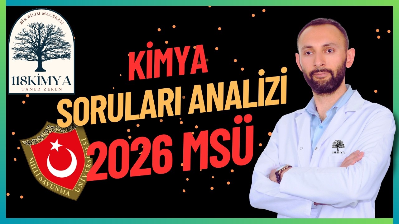 🔴 2026 MSÜ KİMYA SORULARINI ÇÖZÜYORUM!